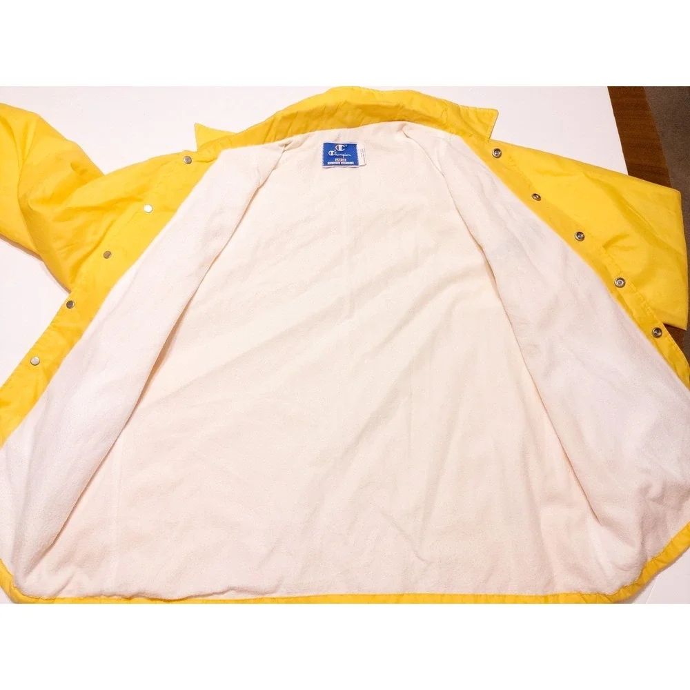 Vintage CHAMPION US Army Reforger Germany NATO Jacket Grim Reaper Yellow Large L